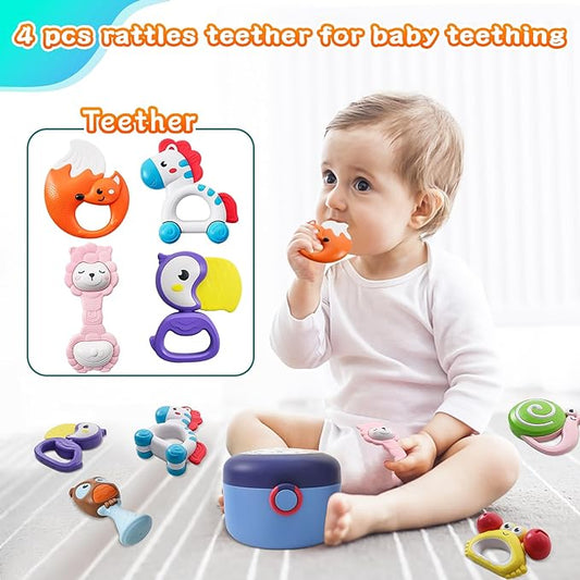 8 Pieces Baby Rattles